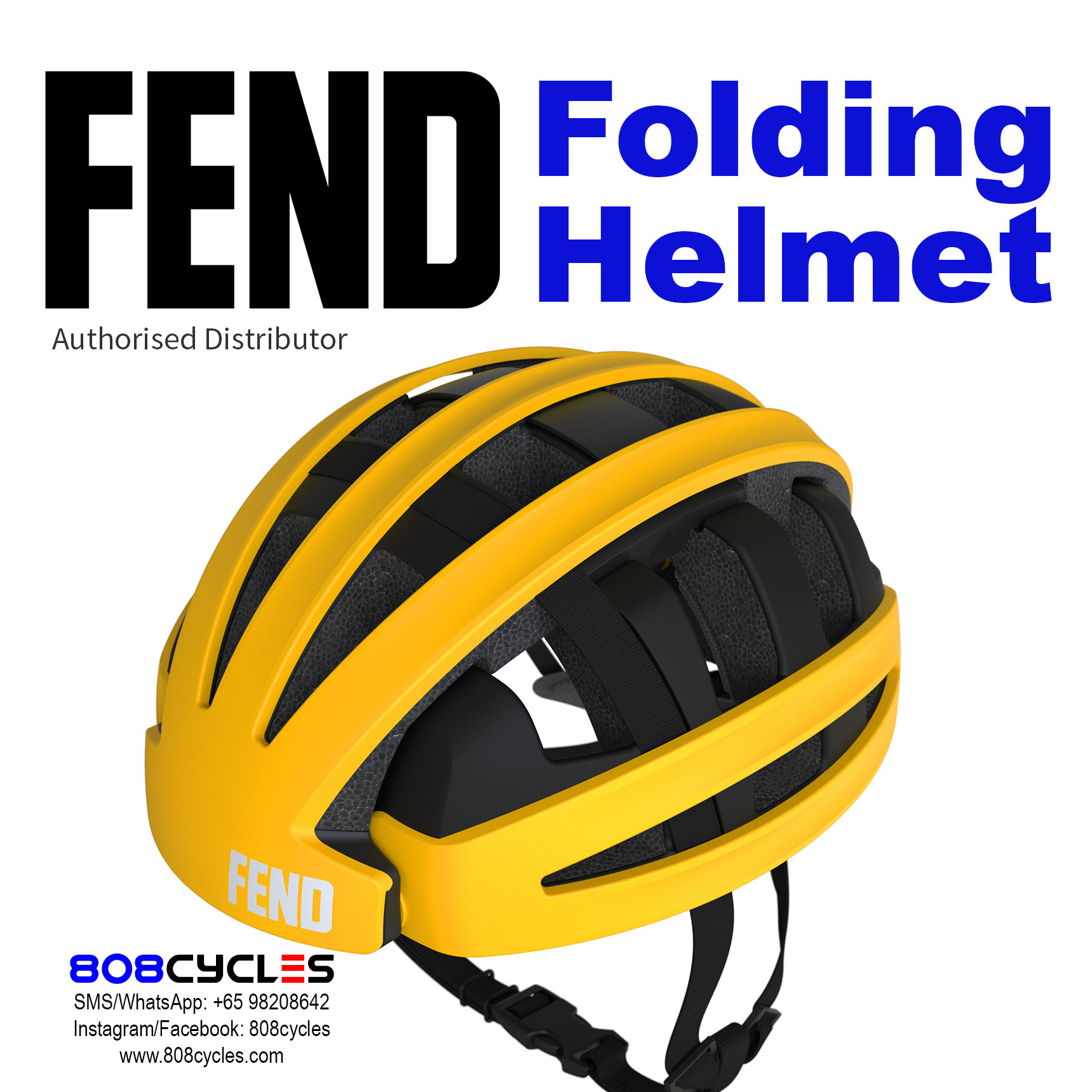 FEND Folding Helmet (Yellow) - Image 4