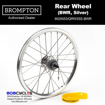 BROMPTON Rear Wheel (BWR, Silver)