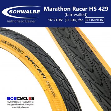 Schwalbe Marathon Racer HS 429 (tan-walled, foldable)