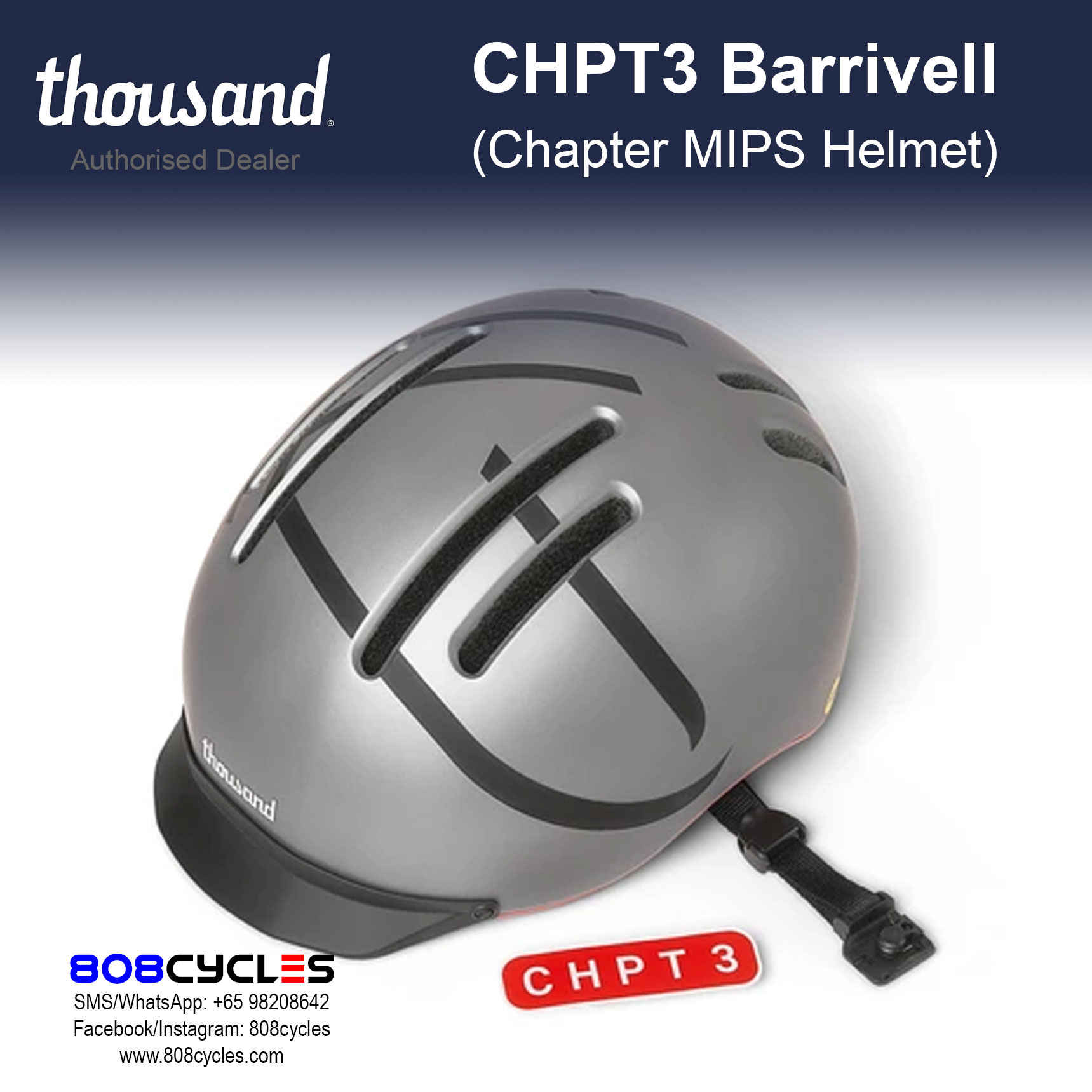 Thousand Chapter MIPS Bike Helmet – CHPT3 x Barrivell - Image 7
