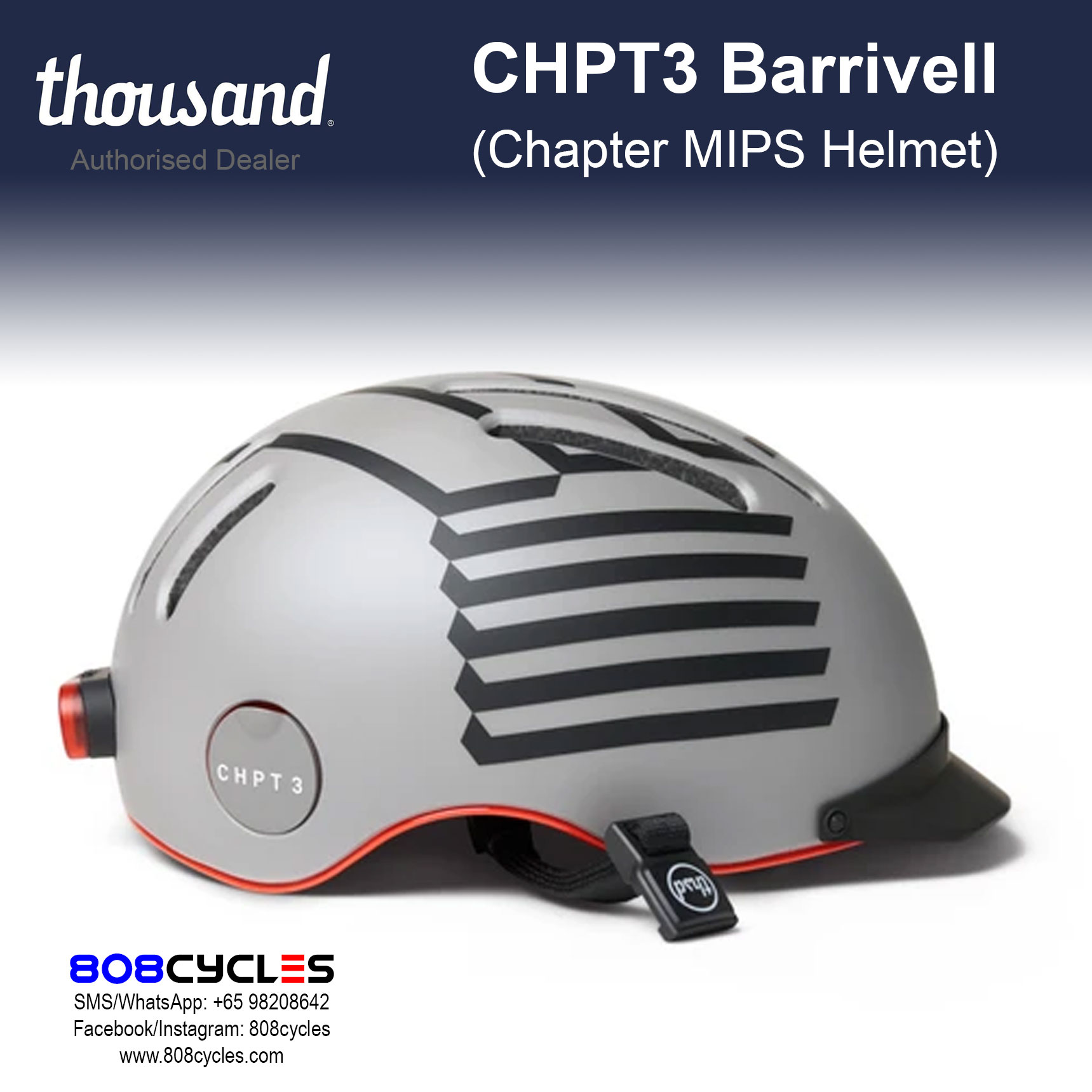Thousand Chapter MIPS Bike Helmet – CHPT3 x Barrivell - Image 4