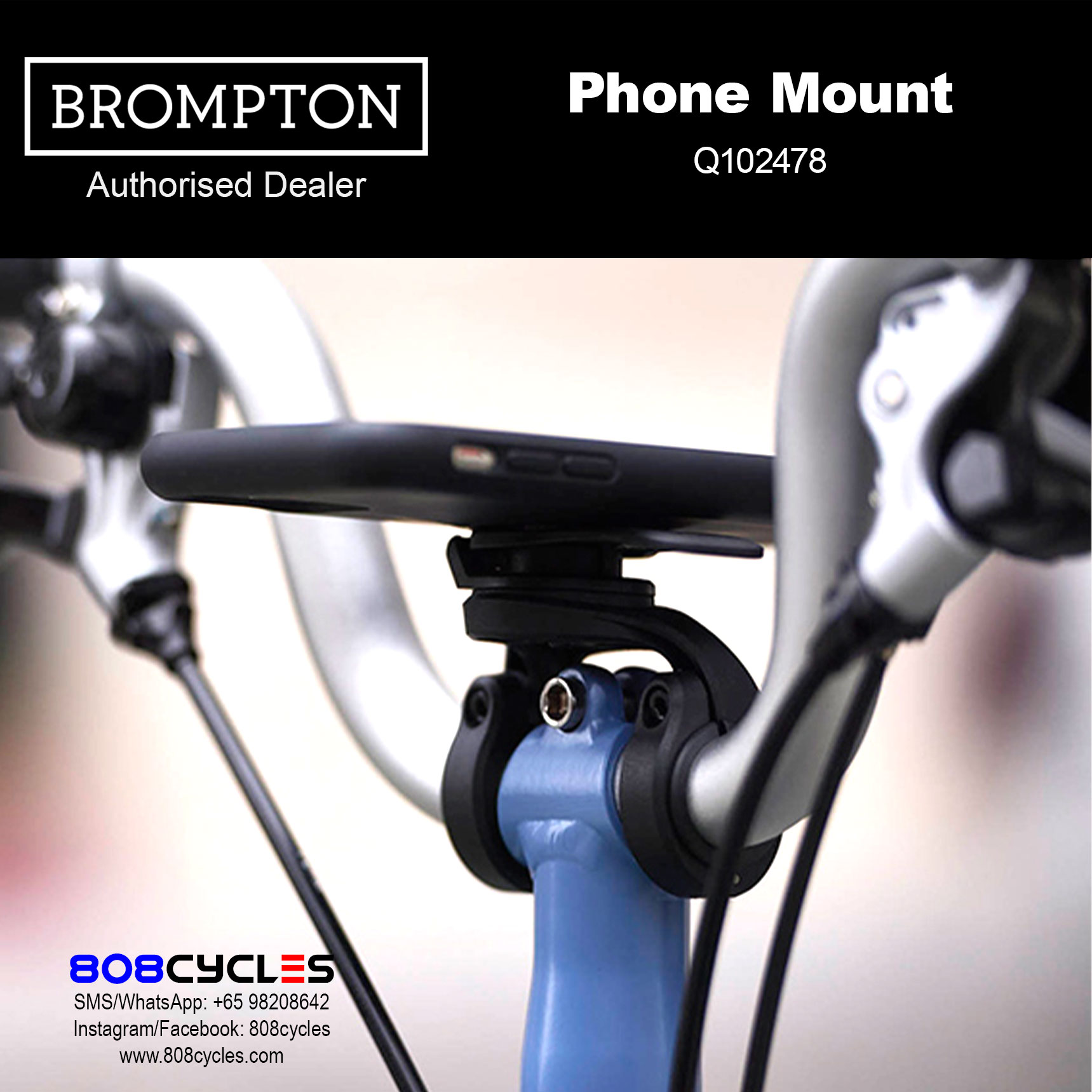 BROMPTON Quad Lock Phone Mount for A/C/P Lines Q102478 - Image 3