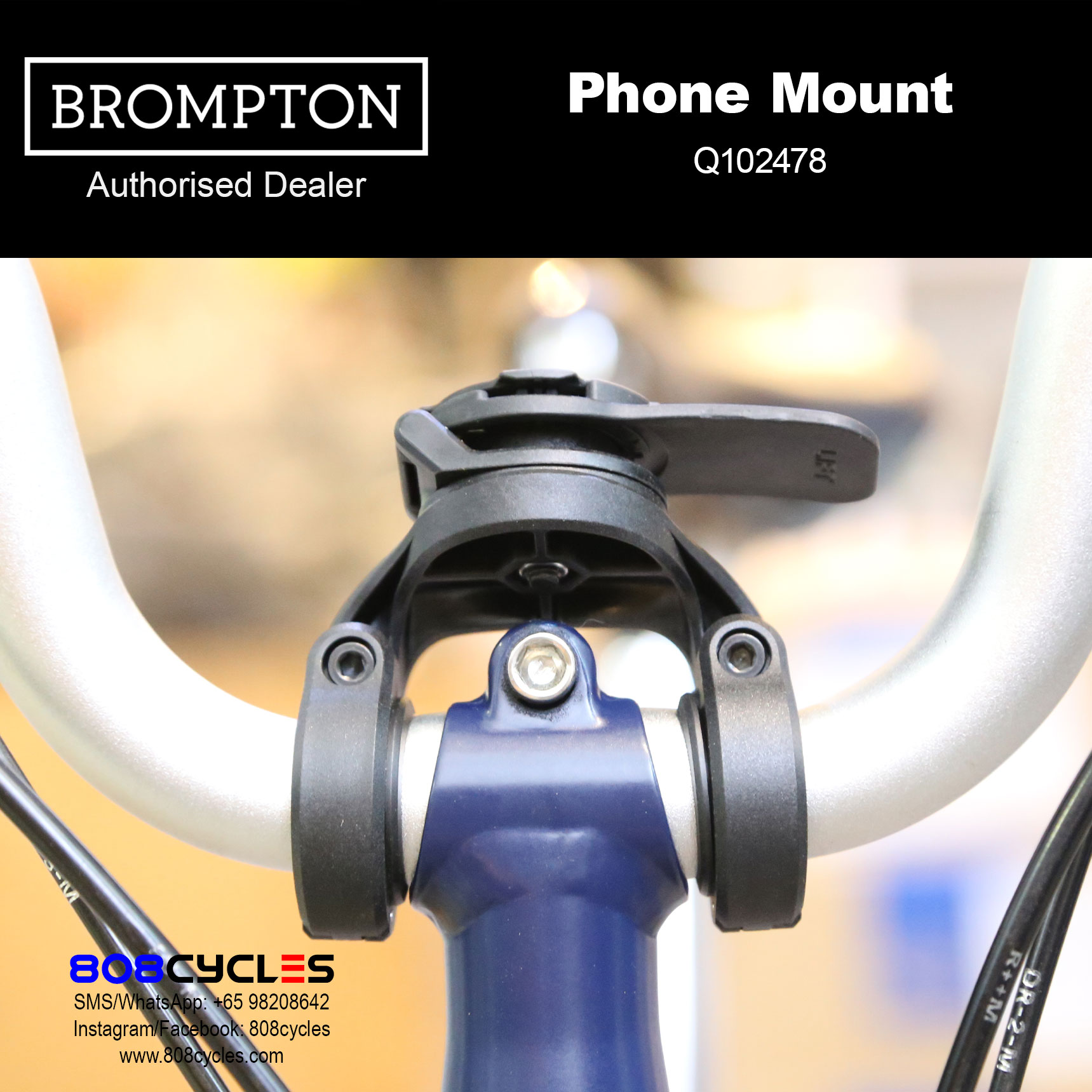 BROMPTON Quad Lock Phone Mount for A/C/P Lines Q102478 - Image 4