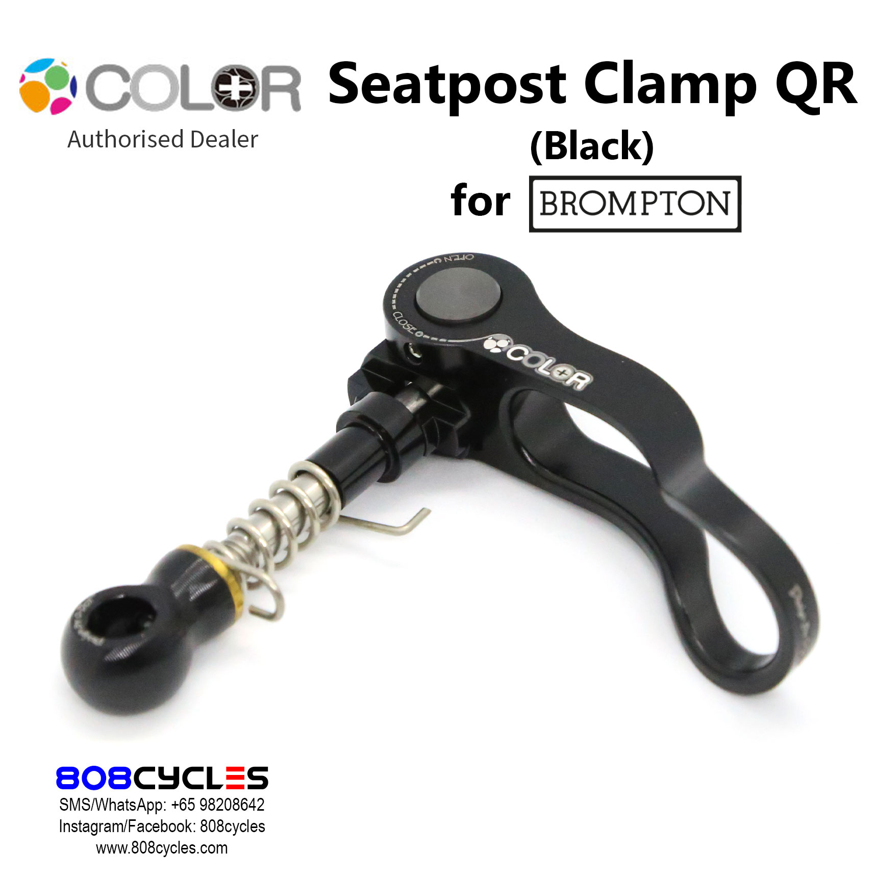 ColorPlus Seatpost Clamp for Bromptons - Image 2