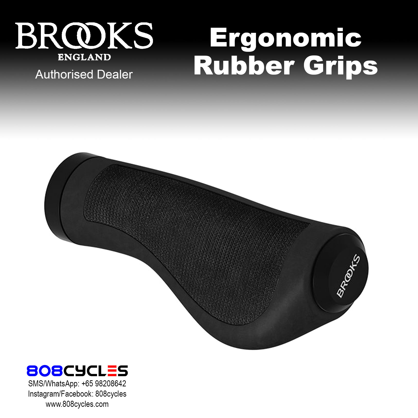 BROOKS Ergonomic Rubber Grips