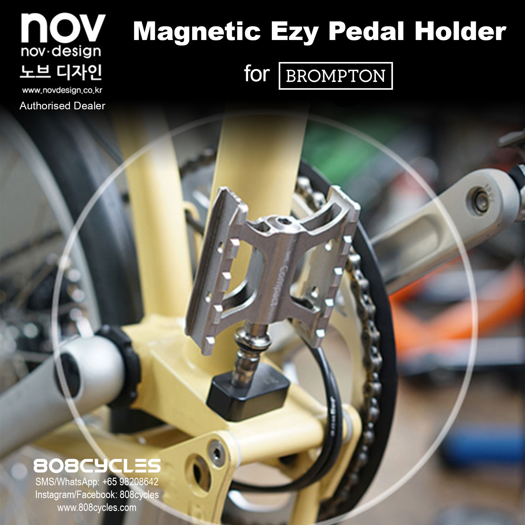 nov Magnet holder set for MKS Pedals - Black - Image 3