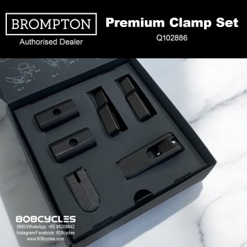 Brompton Premium Hinge Clamp + Rear Frame Clip Set Q102886
