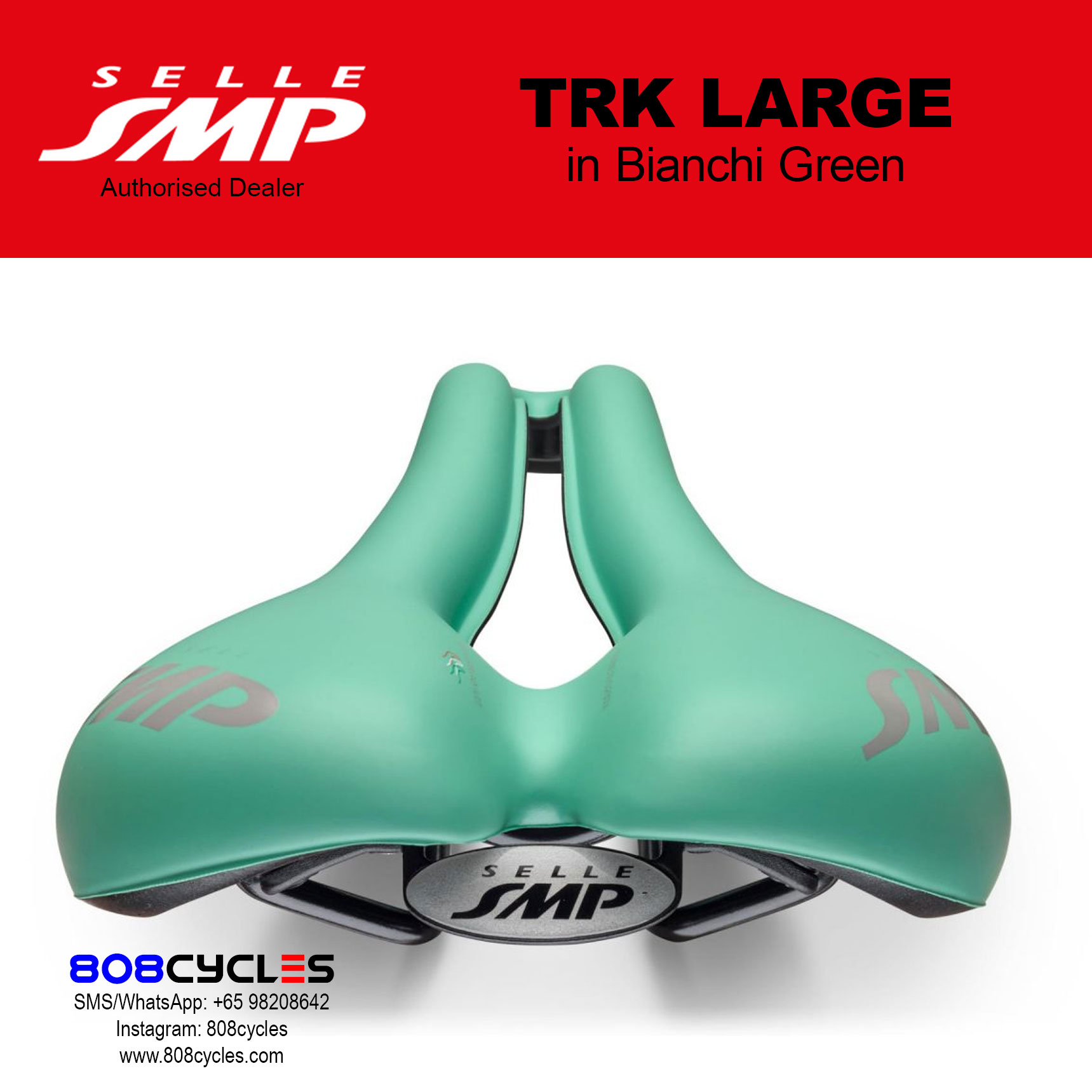 Selle SMP TRK Large BIANCHI GREEN - Image 3