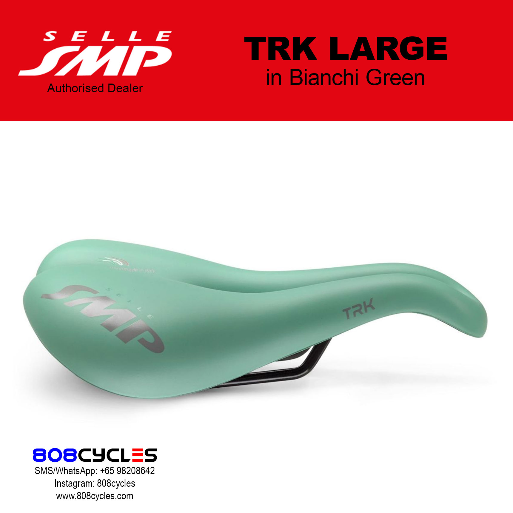 Selle SMP TRK Large BIANCHI GREEN - Image 5