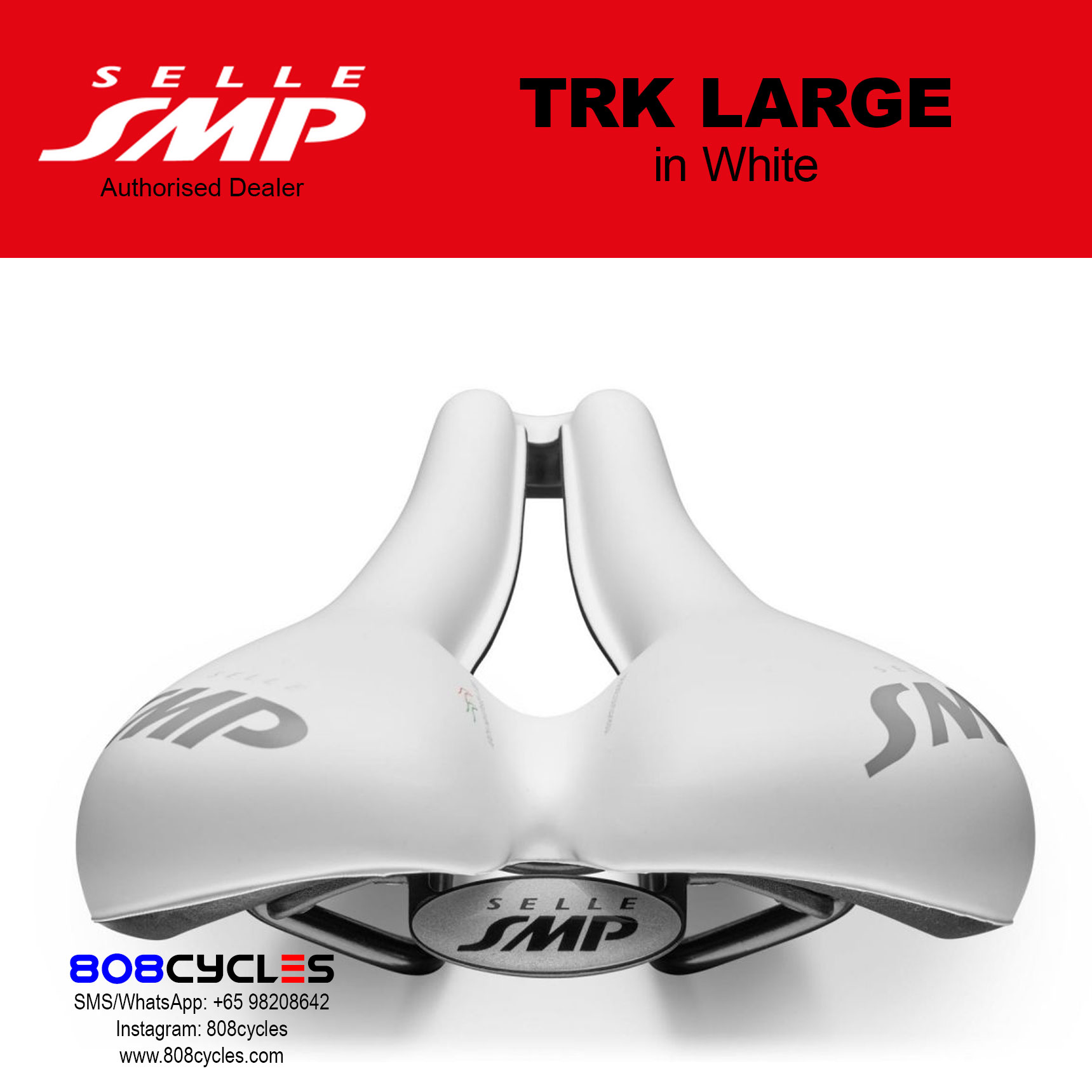 Selle SMP TRK Large WHITE - Image 3