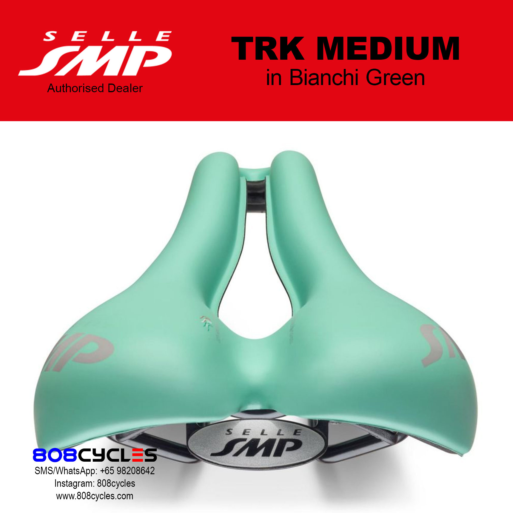 Selle SMP TRK Medium BIANCHI GREEN - Image 3
