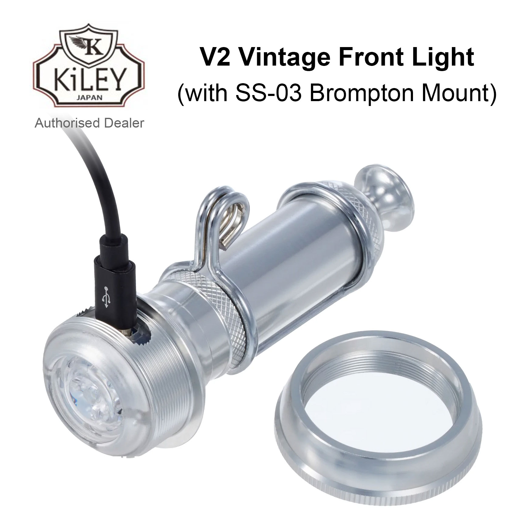 KiLEY V2 Vintage Front Light with SS-03 bracket - Image 6