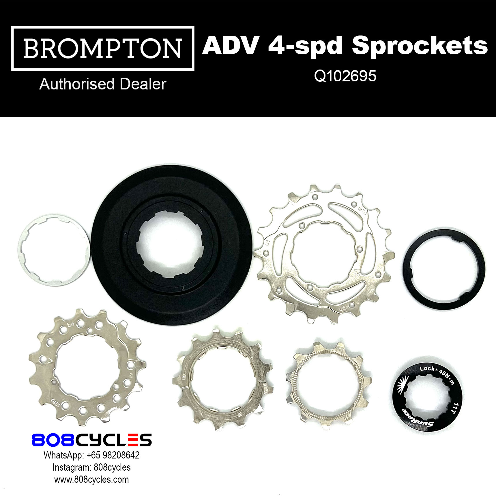 BROMPTON Advance 4-Speed Sprocket Set Q102695