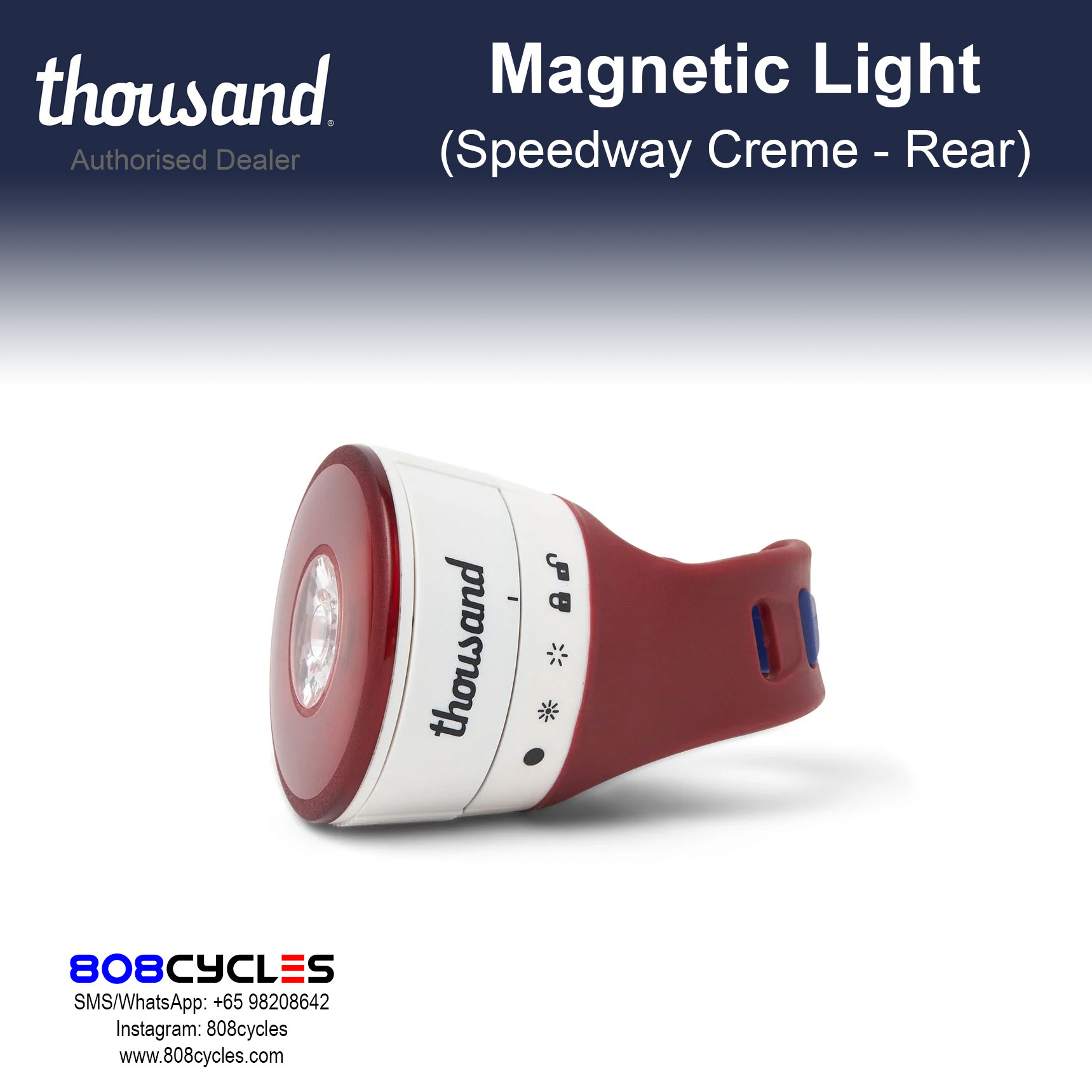 Thousand Traveler Magnetic Light - Speedway Creme - Image 4