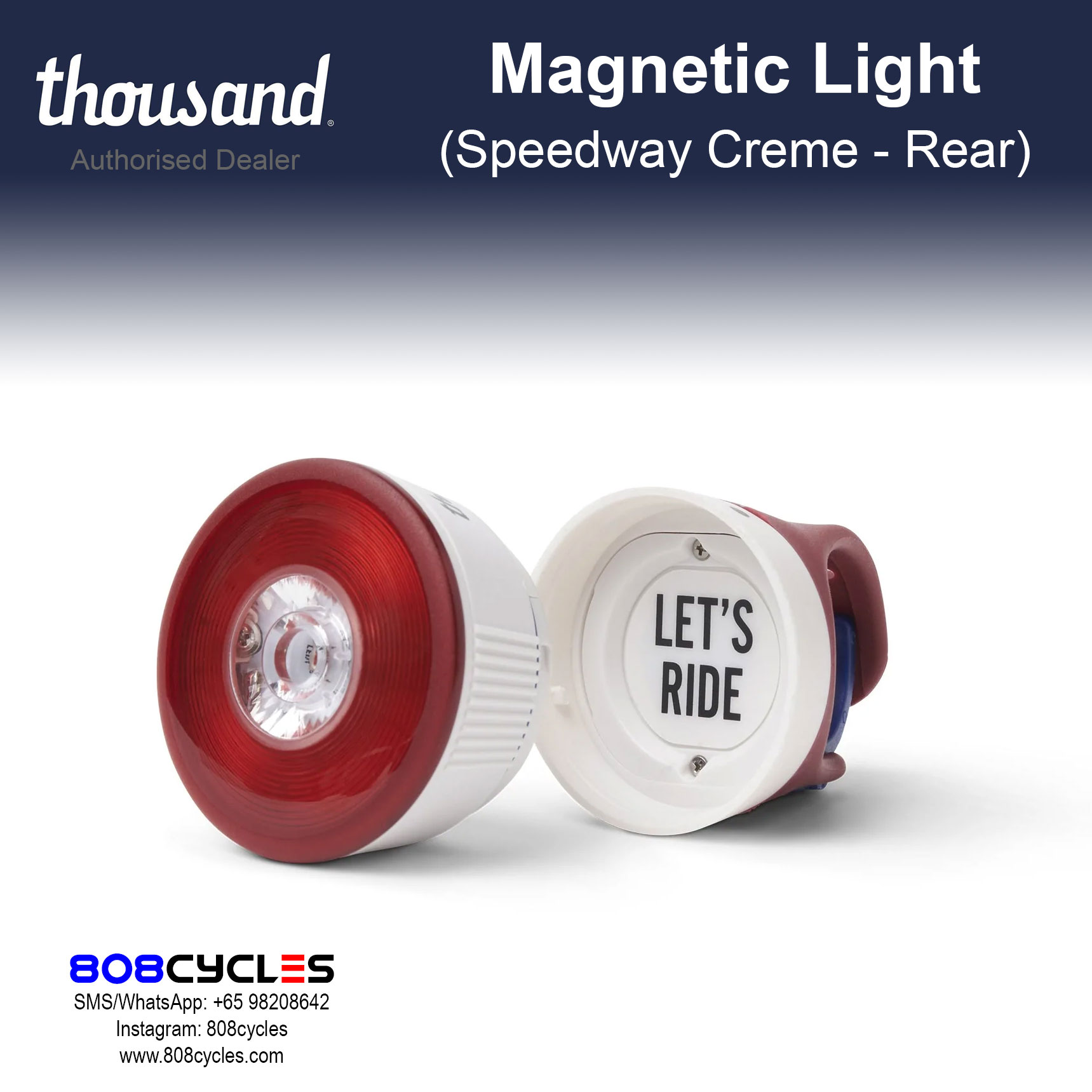 Thousand Traveler Magnetic Light - Speedway Creme - Image 7