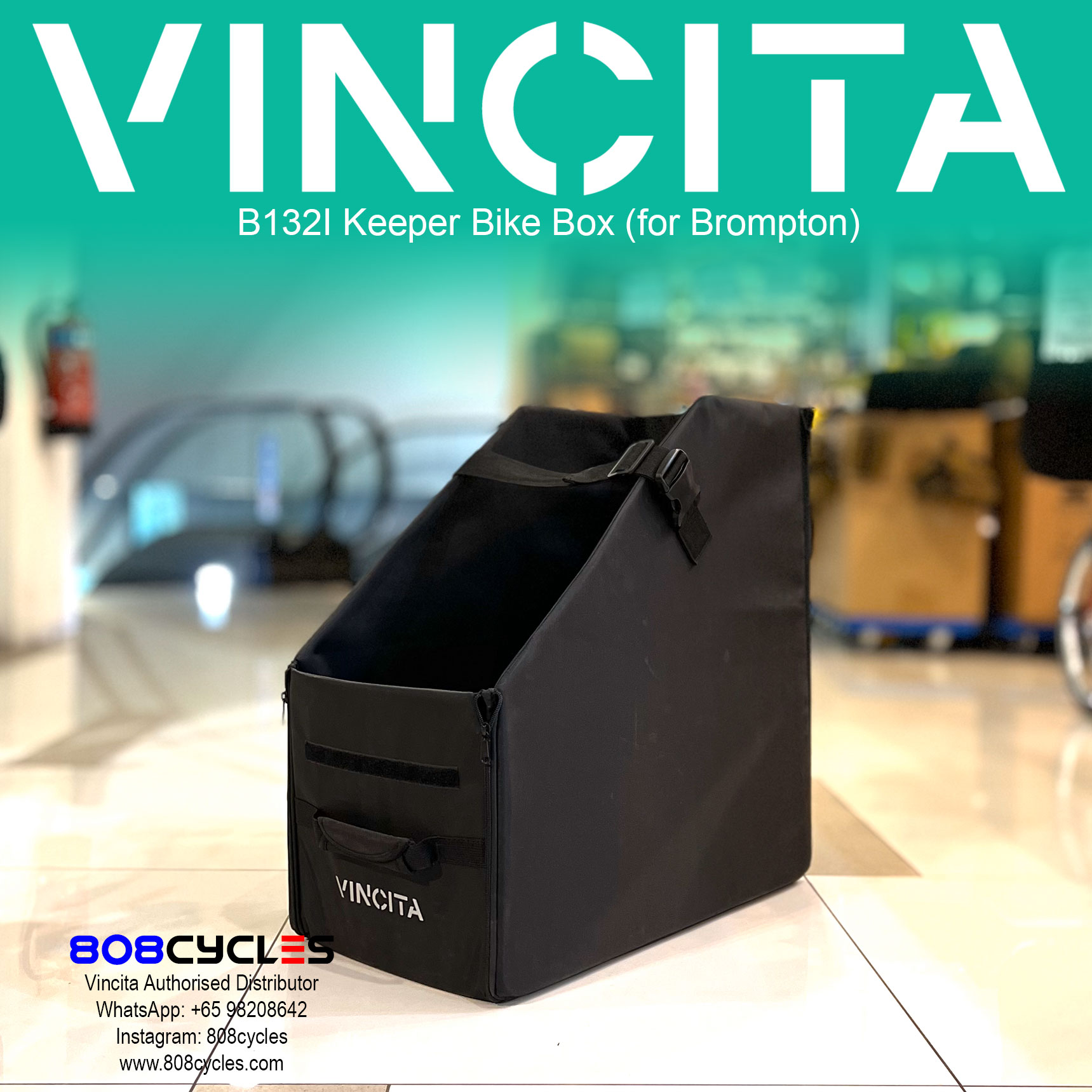 Vincita B131I Keeper Bike Box for Brompton A, C, P and T Line - Image 2