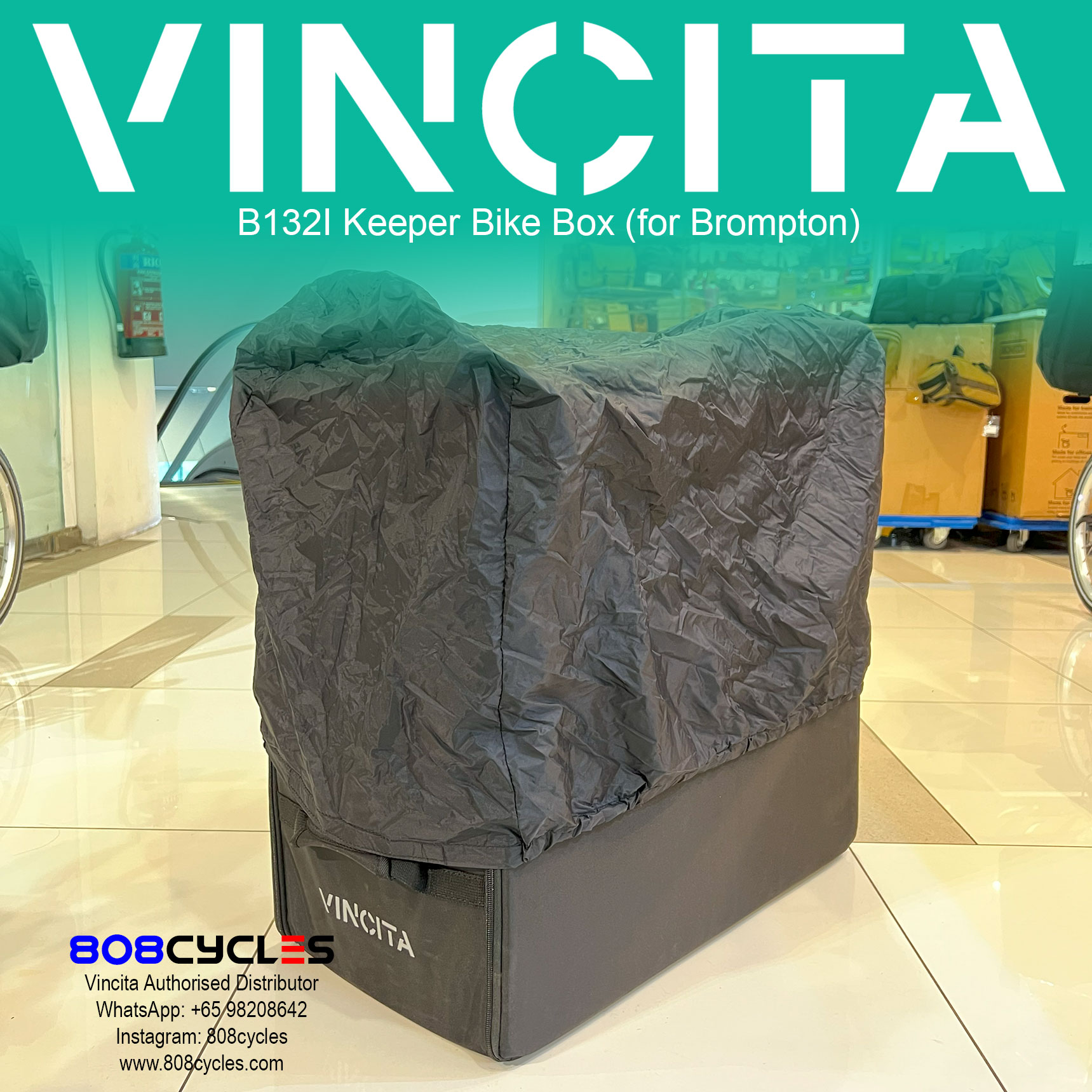 Vincita B131I Keeper Bike Box for Brompton A, C, P and T Line - Image 5