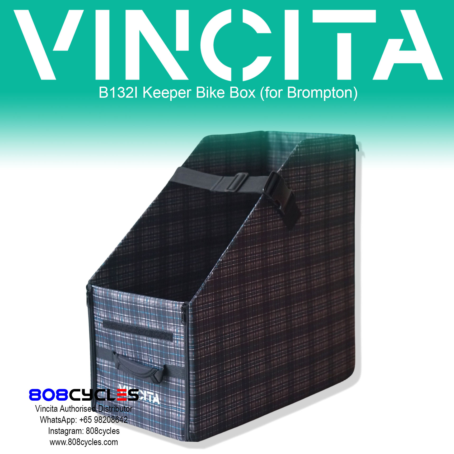 Vincita B131I Keeper Bike Box for Brompton A, C, P and T Line - Image 7