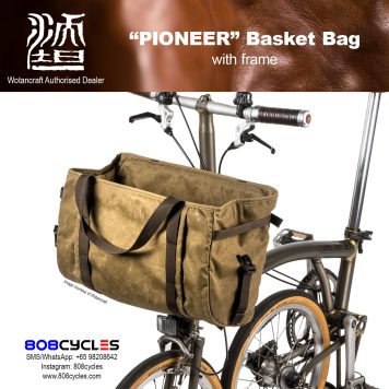 Wotancraft "Pioneer" Basket Bag for Brompton