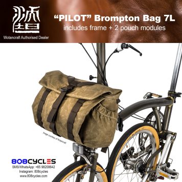 Wotancraft "Pilot" Brompton Bag 7L with 2 pouch modules