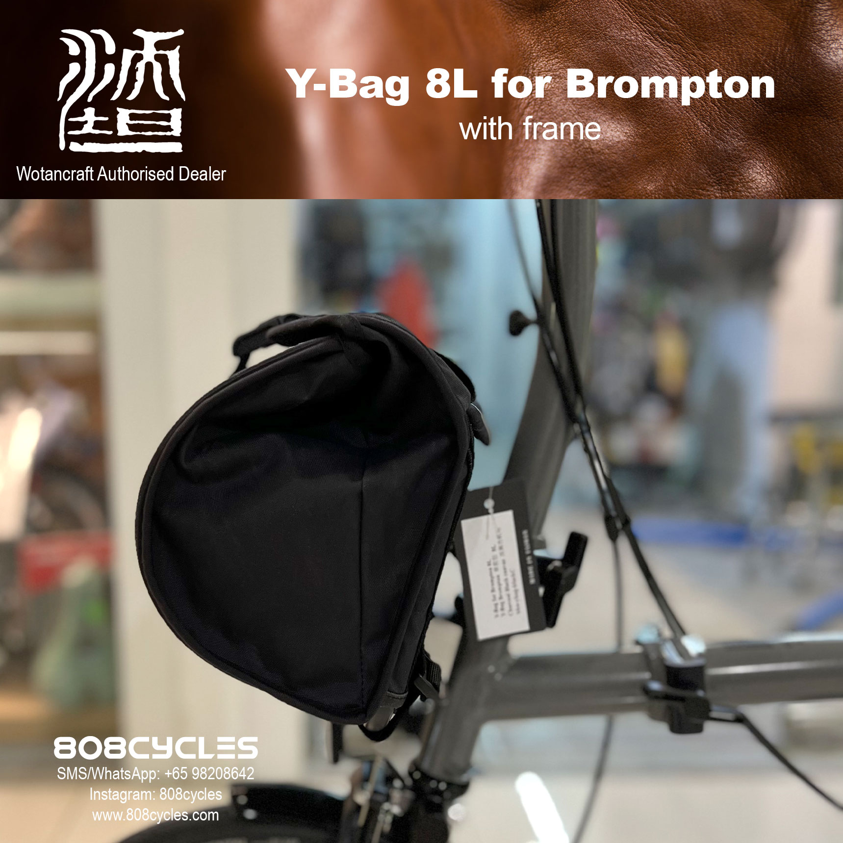 Wotancraft Y-Bag 8L for Brompton - Image 3