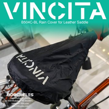 Vincita B504C-BL Waterproof Rain Cover for Leather Bicycle Saddles