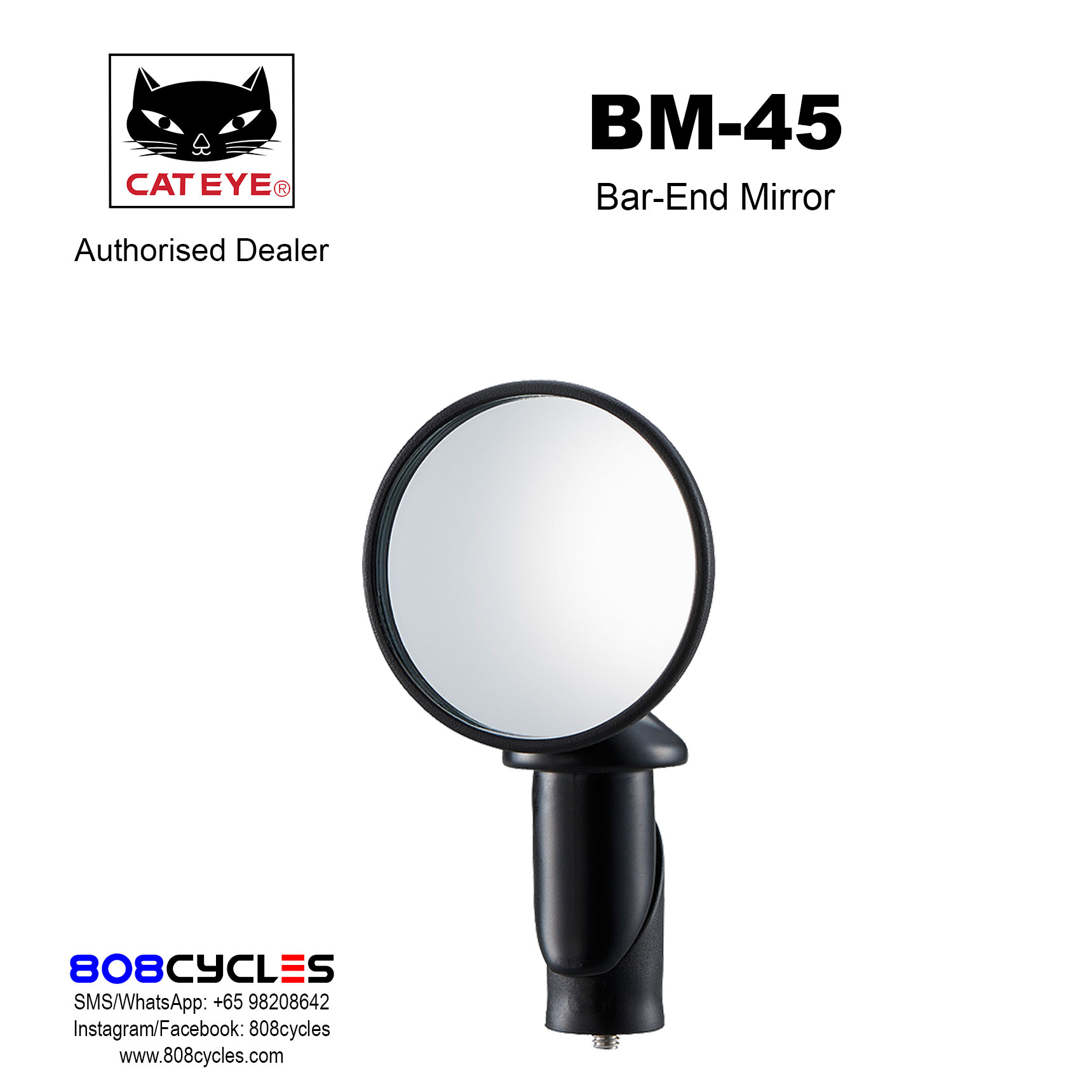Cateye BM-45 Bar-End Mirror for Brompton
