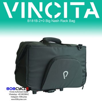 Vincita B181B-2+0 Big Nash 20L Rack and Pannier Bag for Brompton