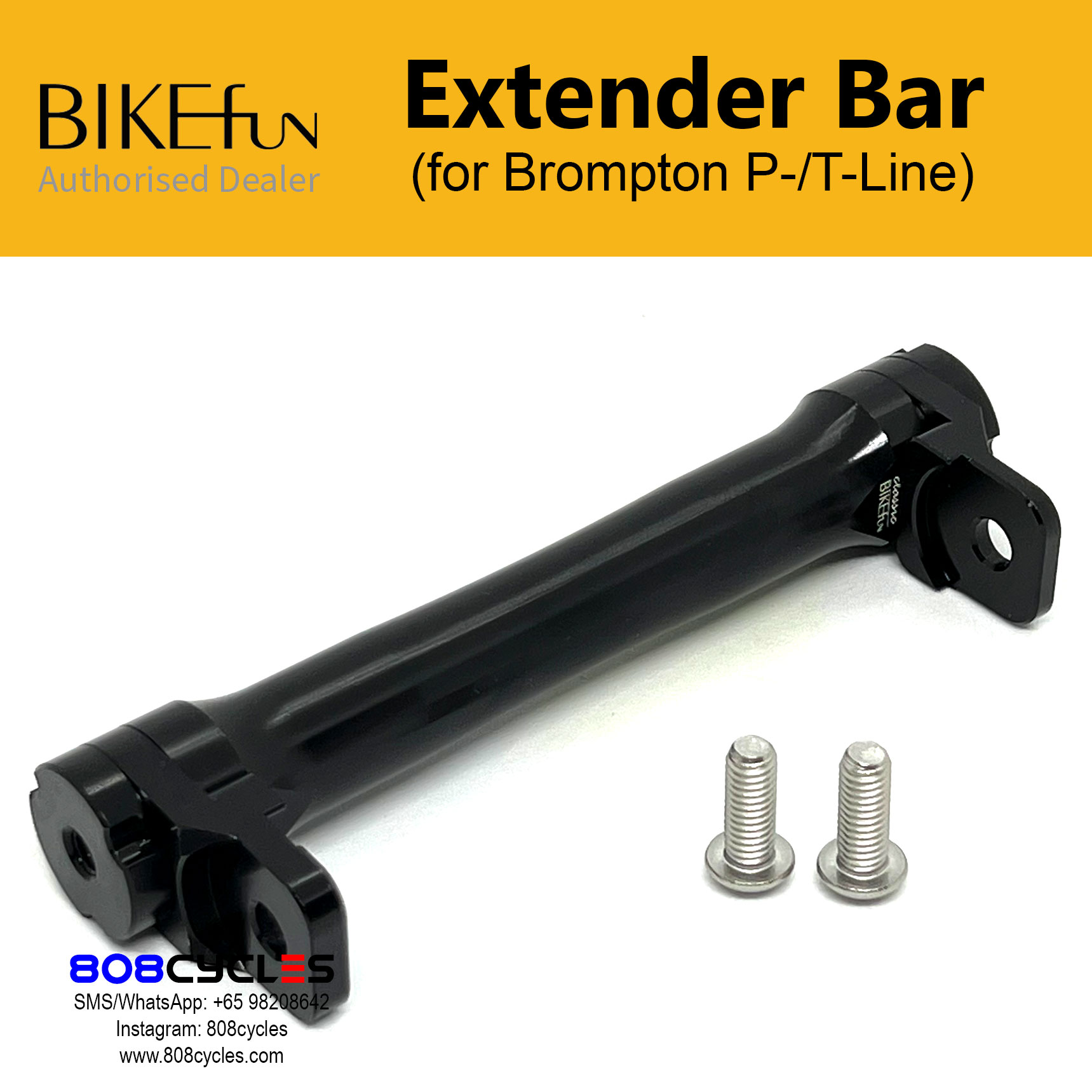 BIKEfun Extender Bar (for Brompton P/T & new C Line) - Image 3