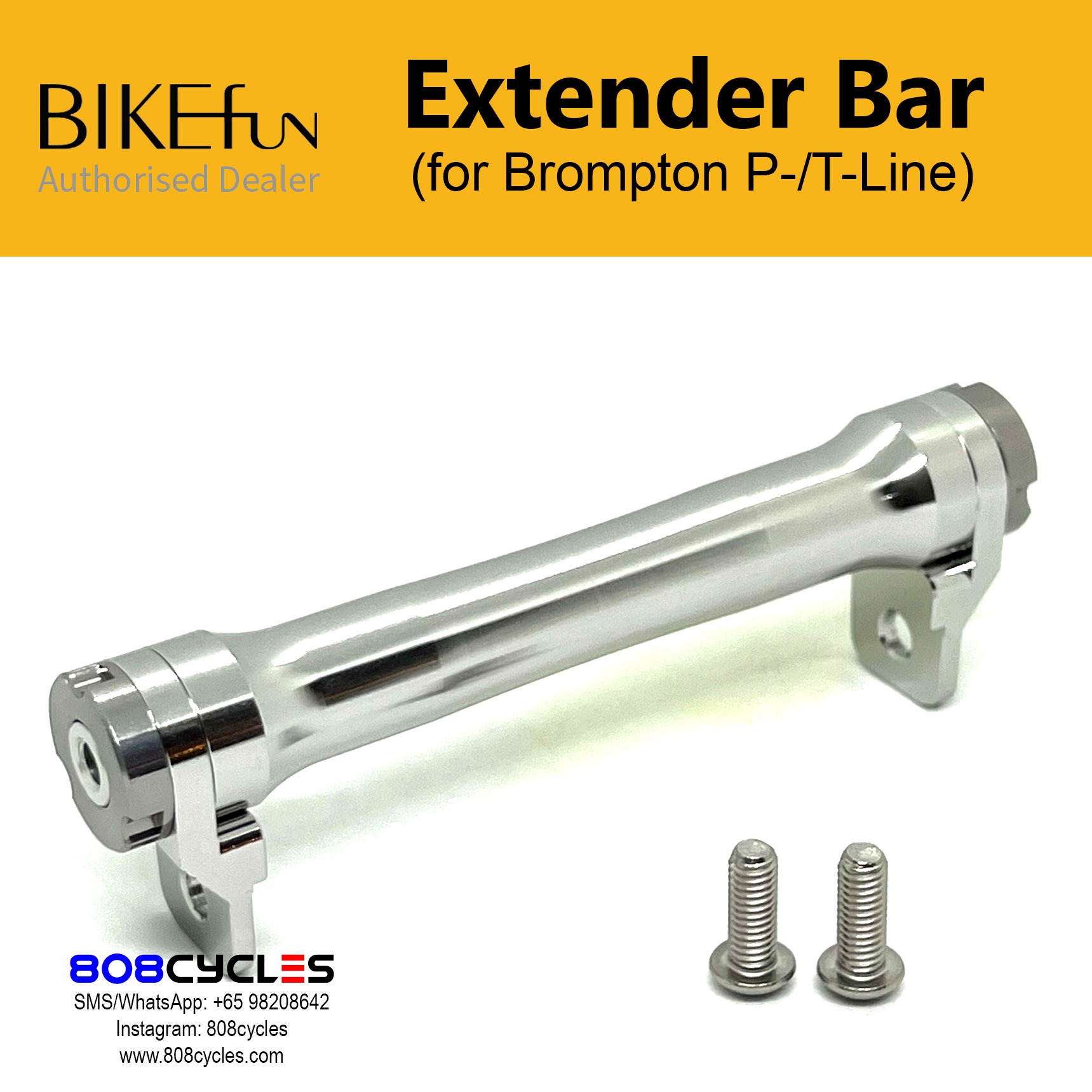 BIKEfun Extender Bar (for Brompton P/T & new C Line) - Image 4