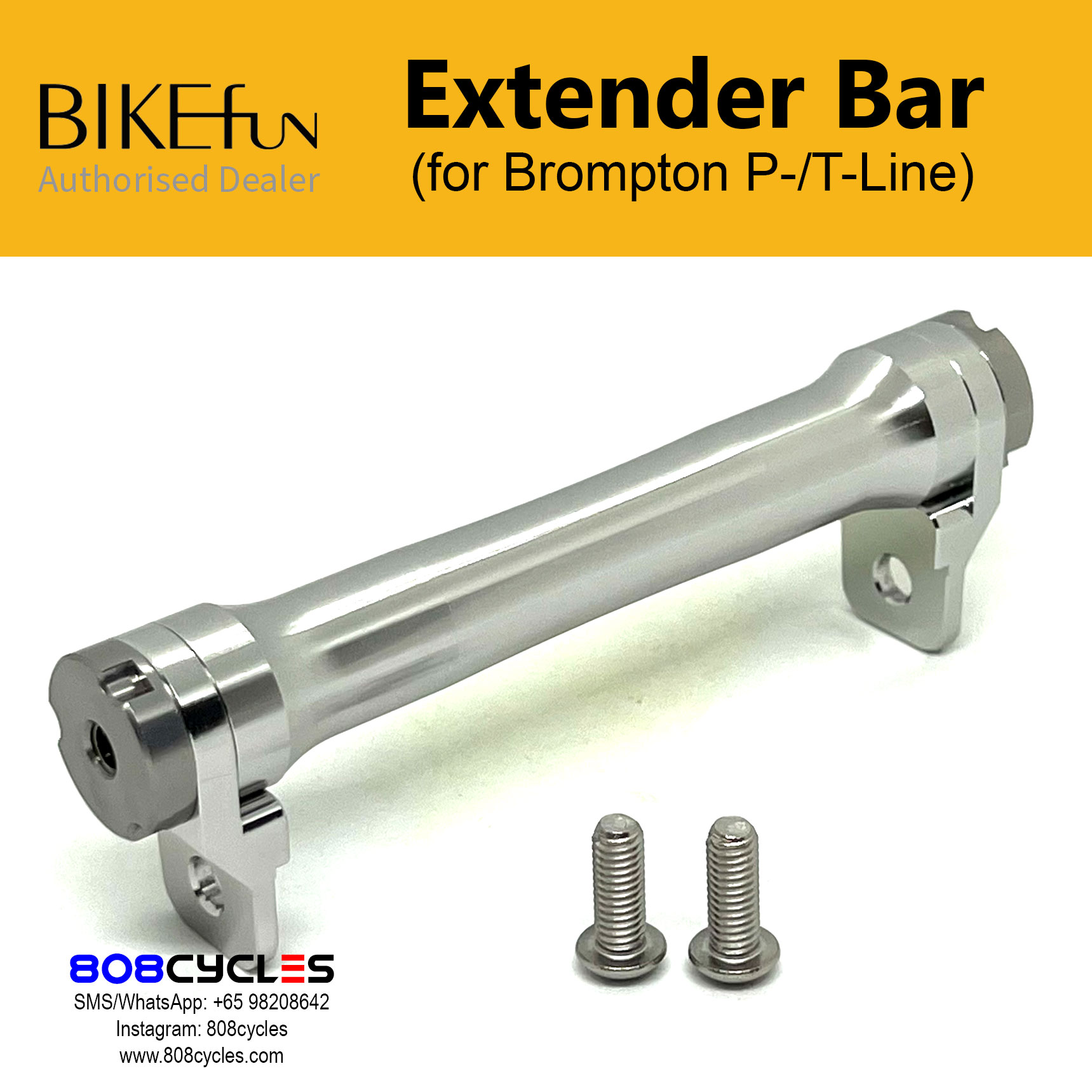 BIKEfun Extender Bar (for Brompton P/T & new C Line) - Image 5