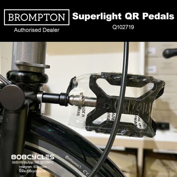 BROMPTON Superlight QR Pedal Set - Black Q102719