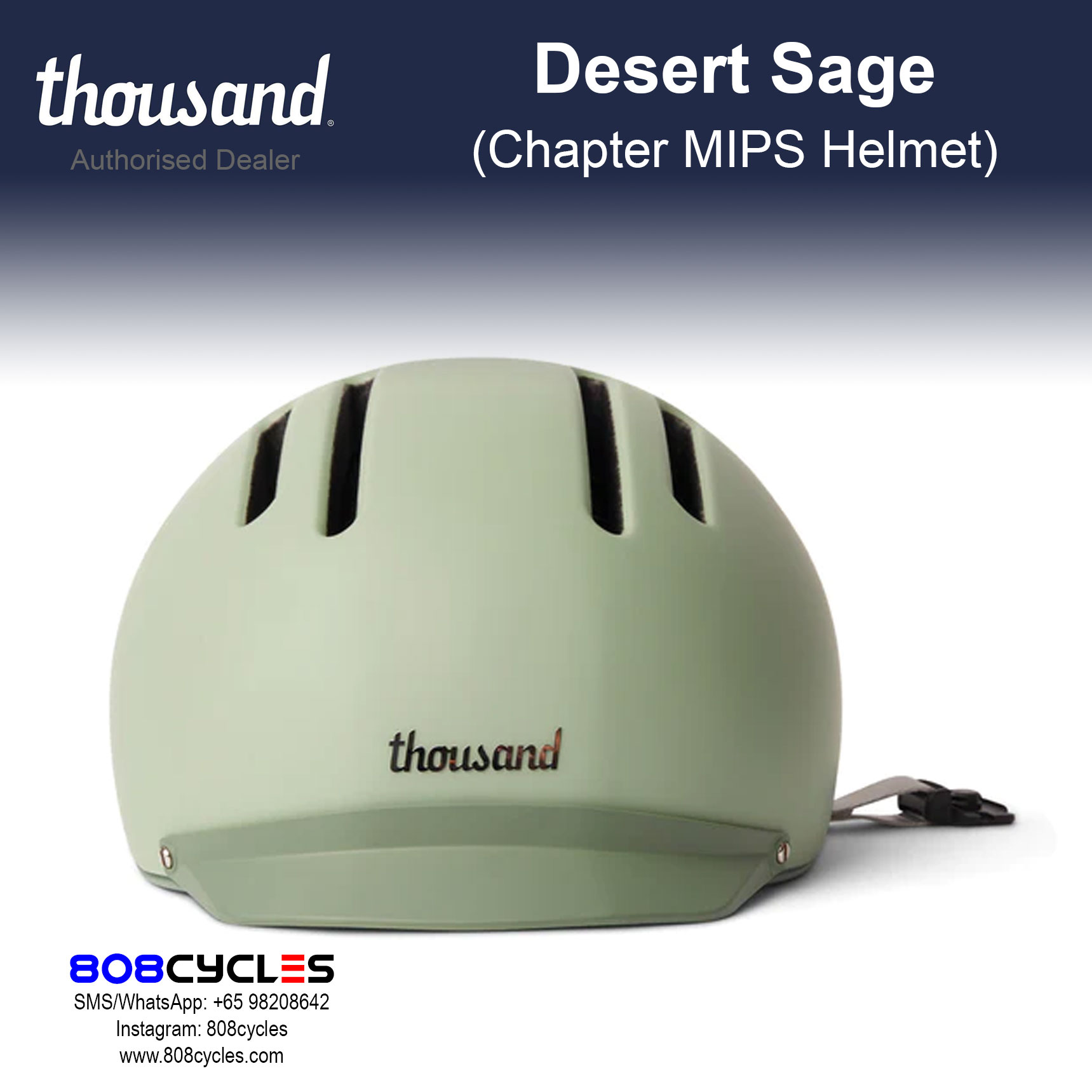 Thousand Chapter MIPS Bike Helmet – Desert Sage - Image 5