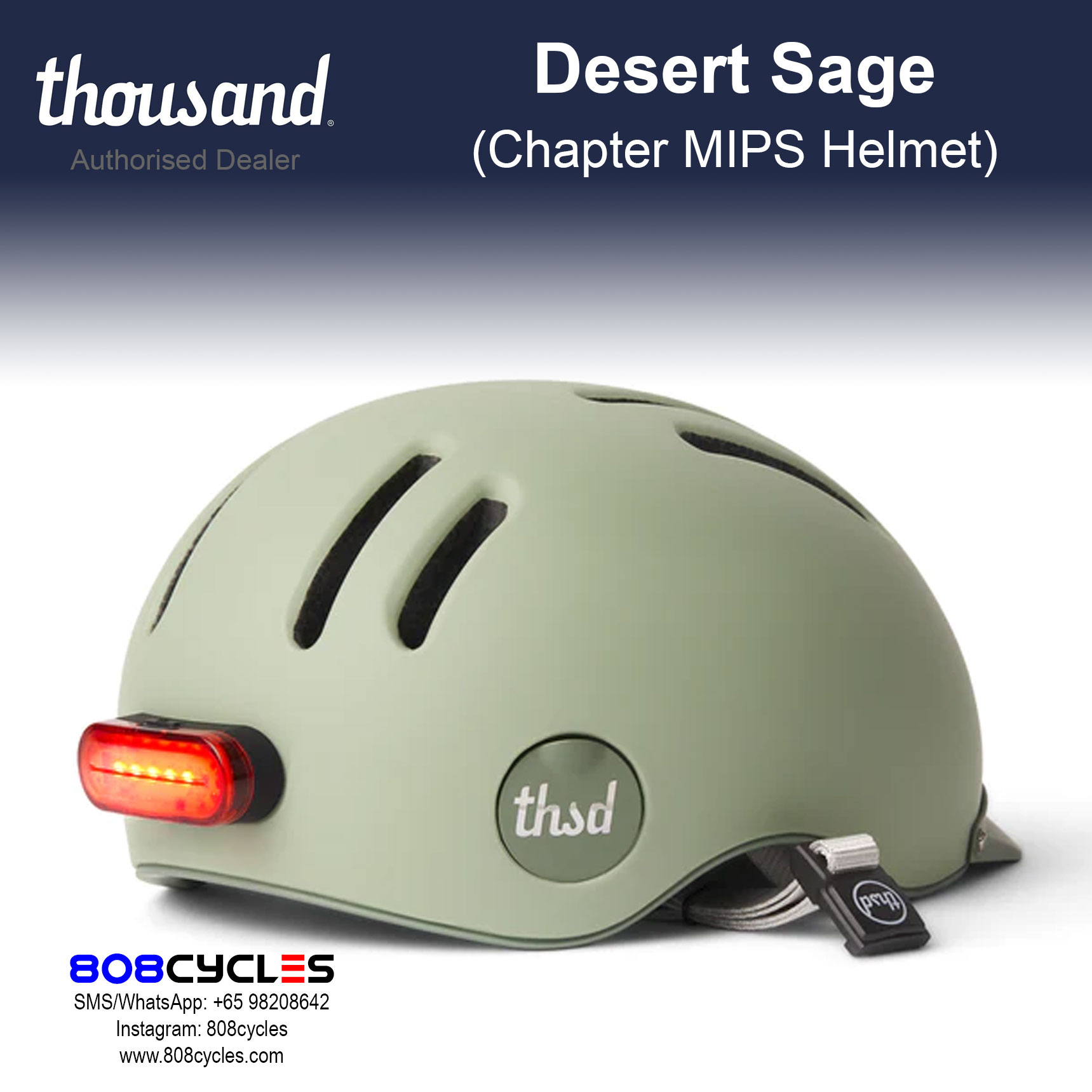 Thousand Chapter MIPS Bike Helmet – Desert Sage - Image 7