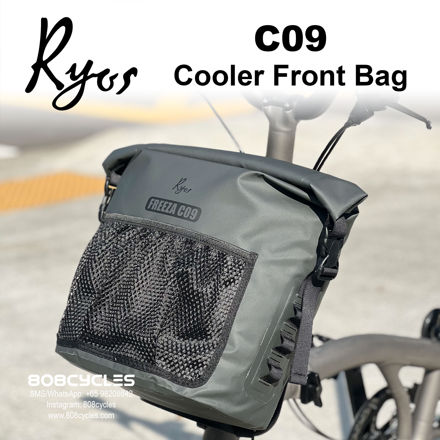 Ryos C09 Cooler Bag for Brompton (Charcoal)
