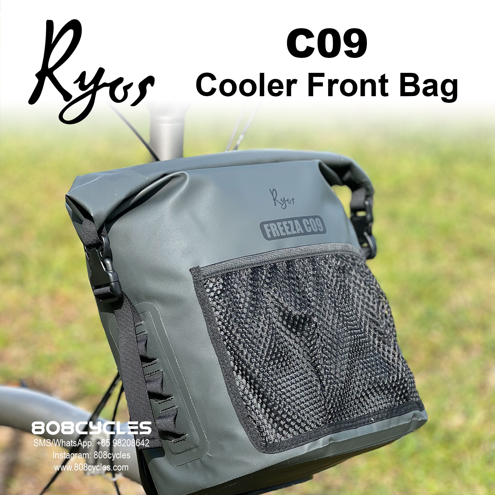 Ryos C09 Cooler Bag for Brompton (Charcoal) - Image 9