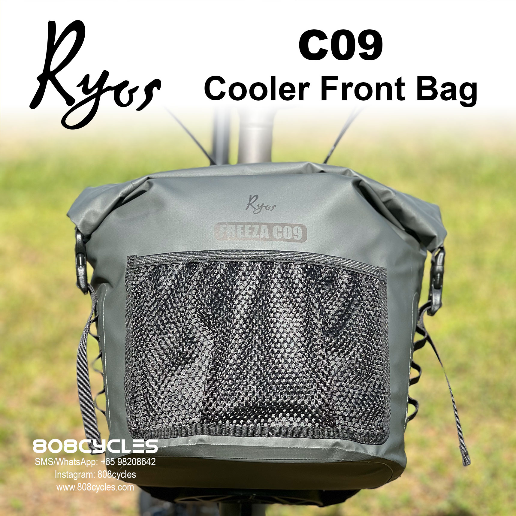 Ryos C09 Cooler Bag for Brompton (Charcoal) - Image 11