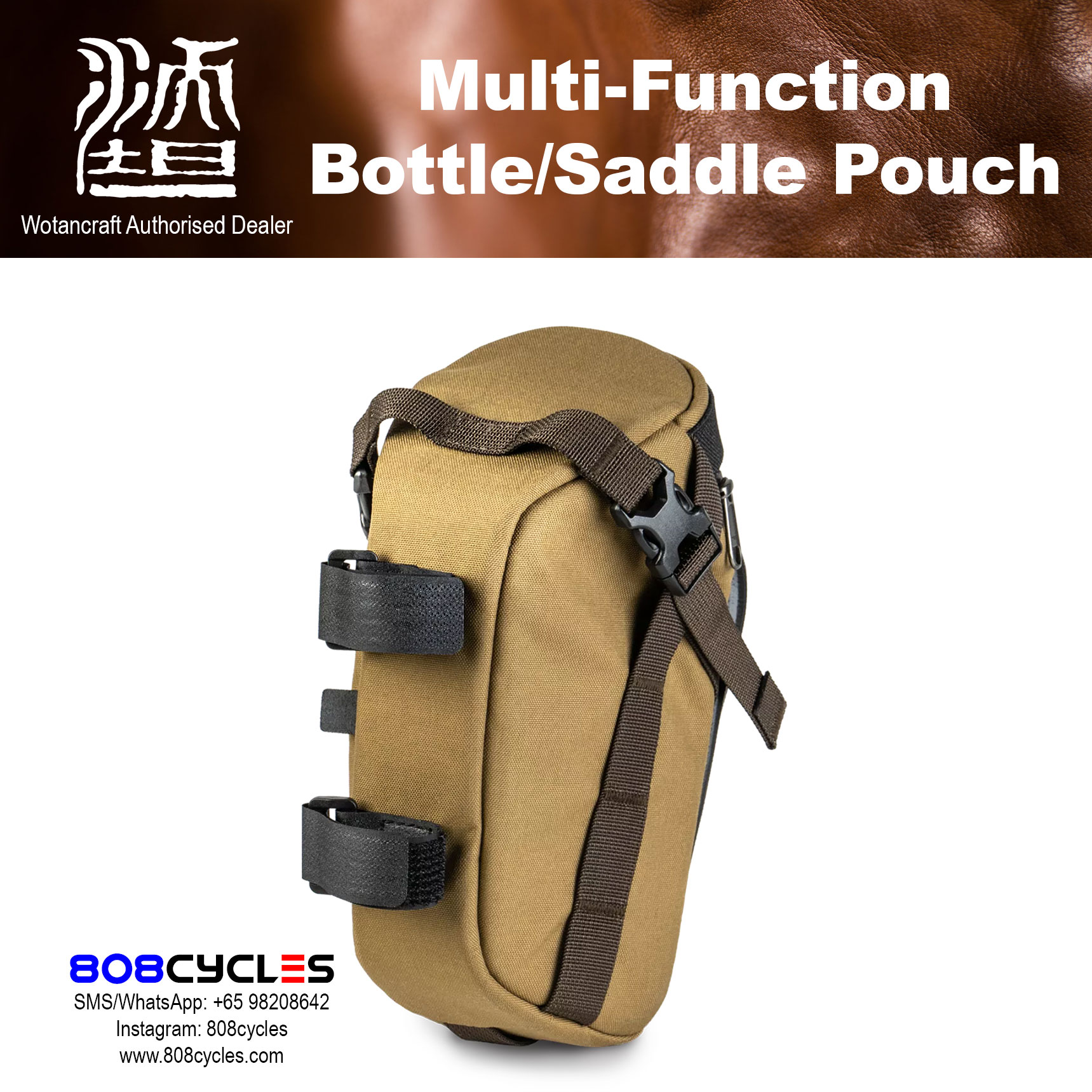 Wotancraft Multi-Function Bottle Saddle Pouch - Image 10