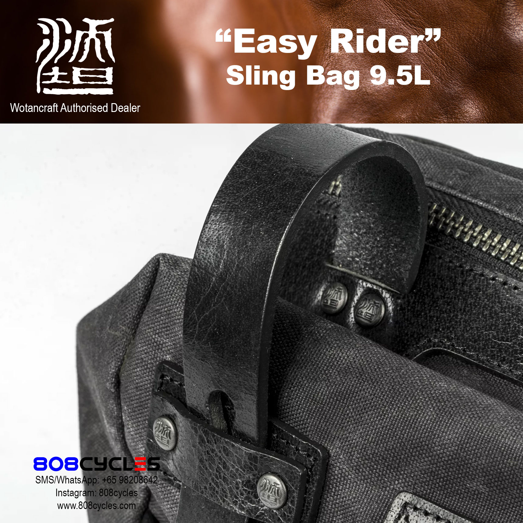 Wotancraft "Easy Rider" Sling Bag 9.5L - Image 18