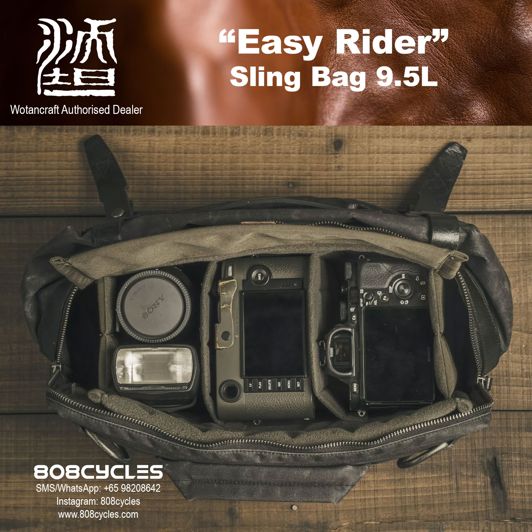 Wotancraft "Easy Rider" Sling Bag 9.5L - Image 21