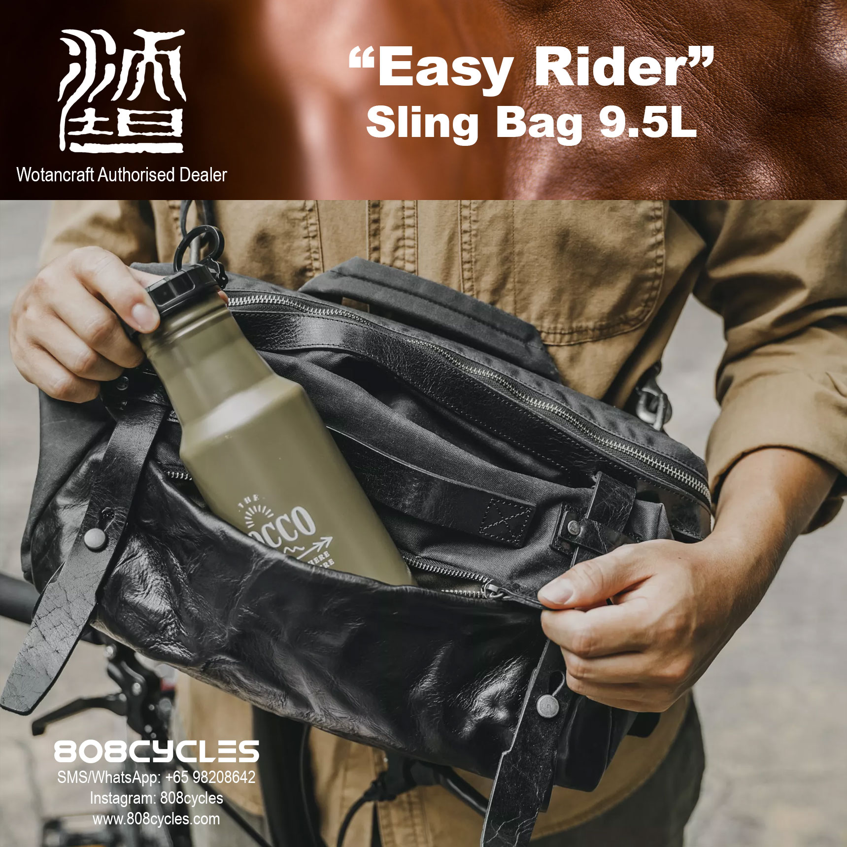 Wotancraft "Easy Rider" Sling Bag 9.5L - Image 23