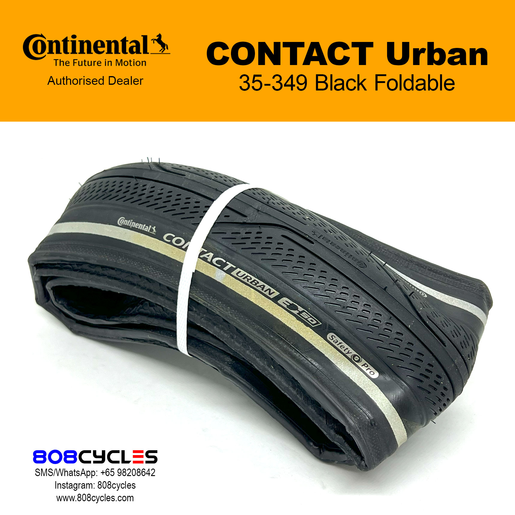 Continental CONTACT Urban (Black) for Brompton