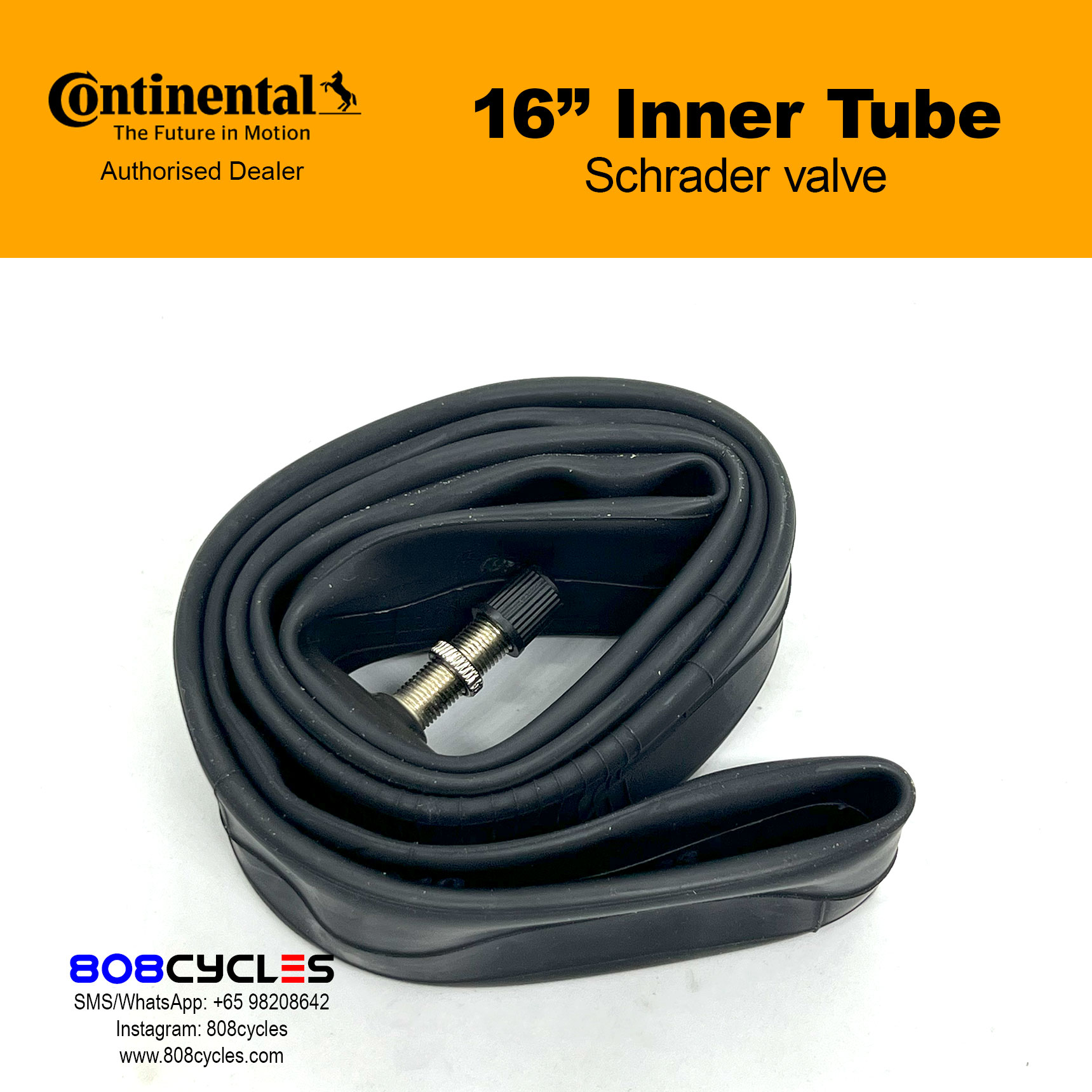 Continental Inner Tube 16" Schrader 0181091