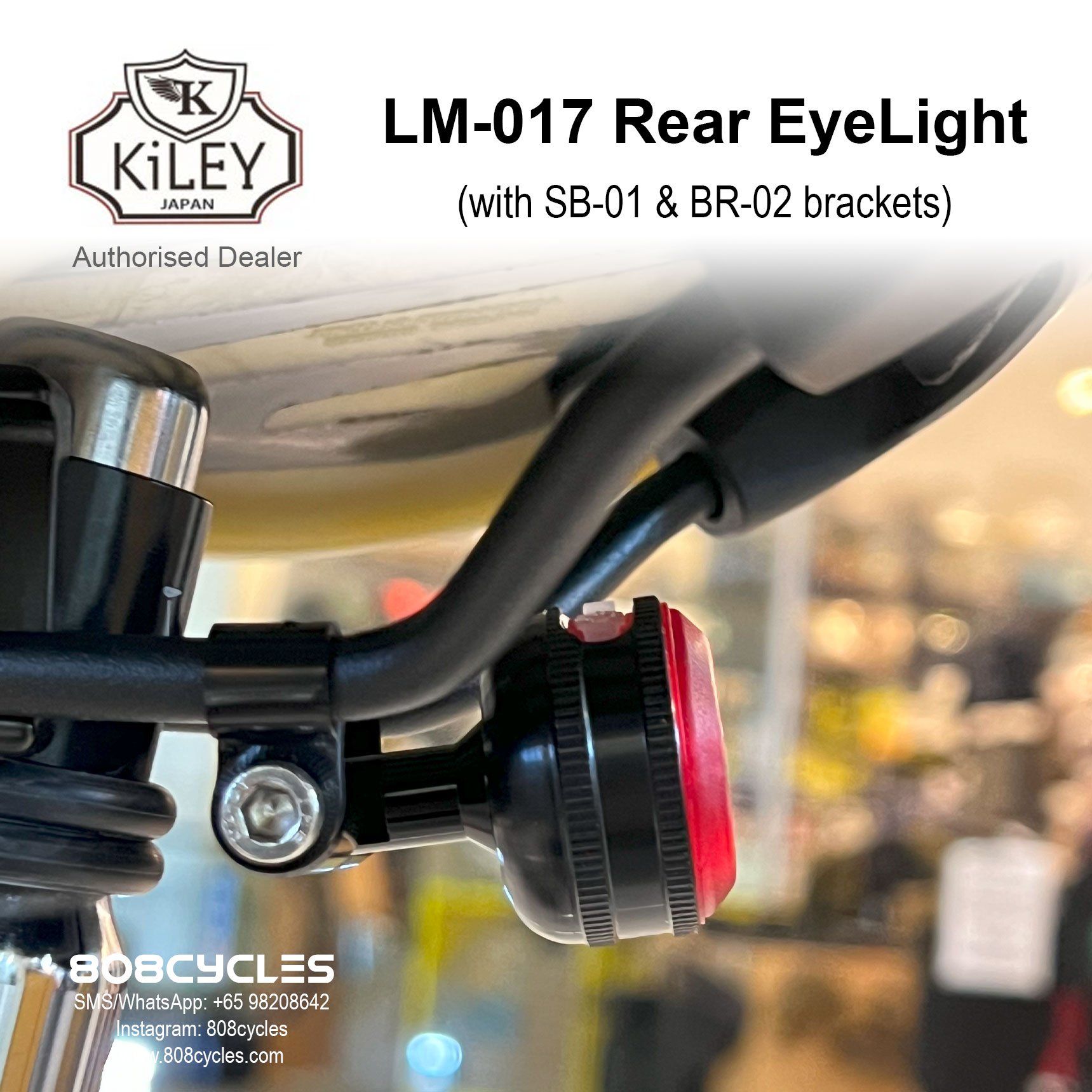 KiLEY LM-017 Black Rear Light + SB-01 + BR-02 - Image 5