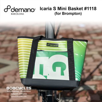 Demano Icaria S (#1118) Mini Front Basket Bag for Brompton