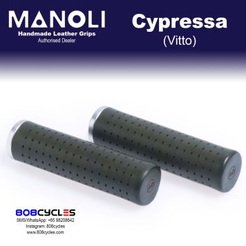Manoli Vitto Cypressa leather grips for Brompton bicycle