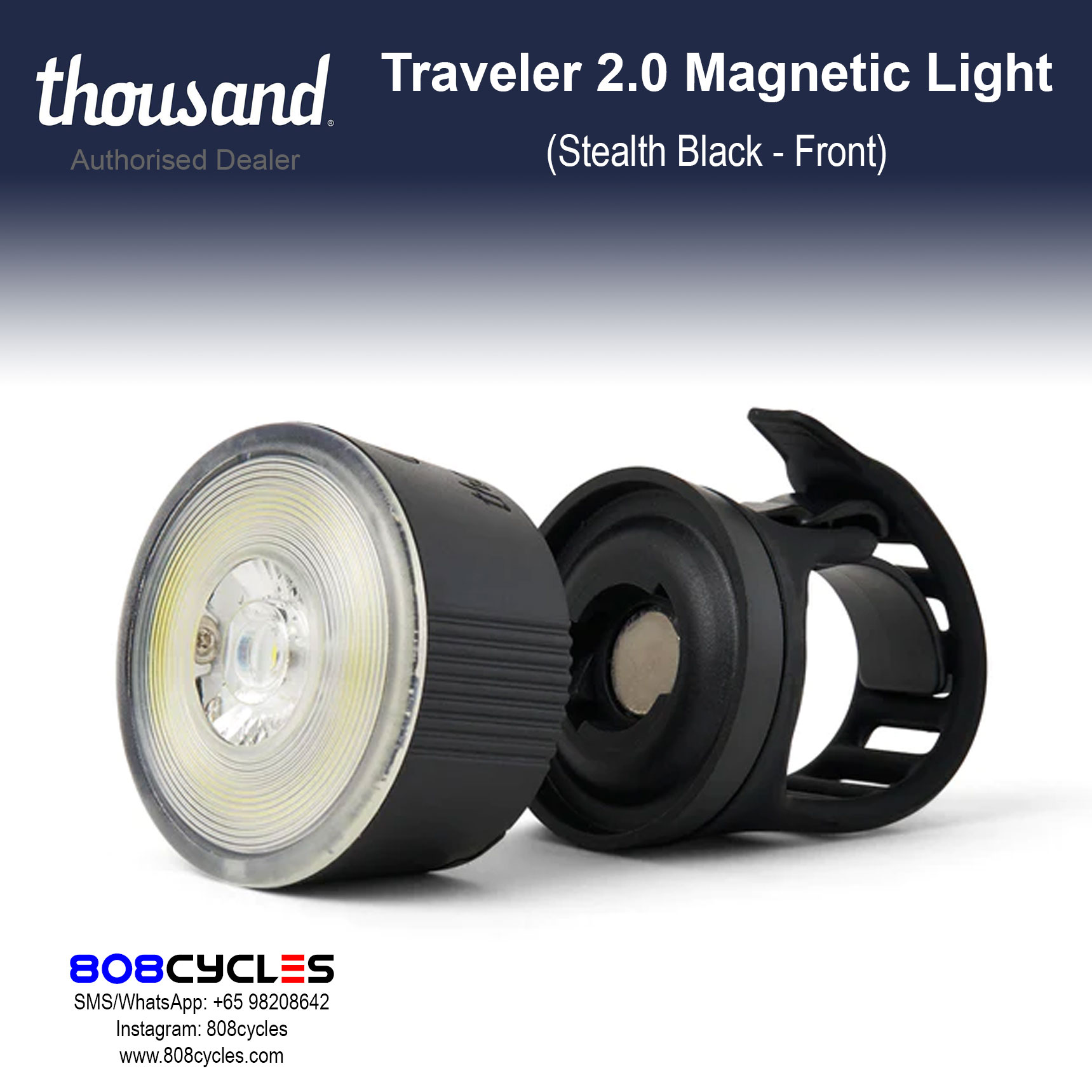 Thousand Traveler 2.0 Magnetic Light - Stealth Black - Image 4