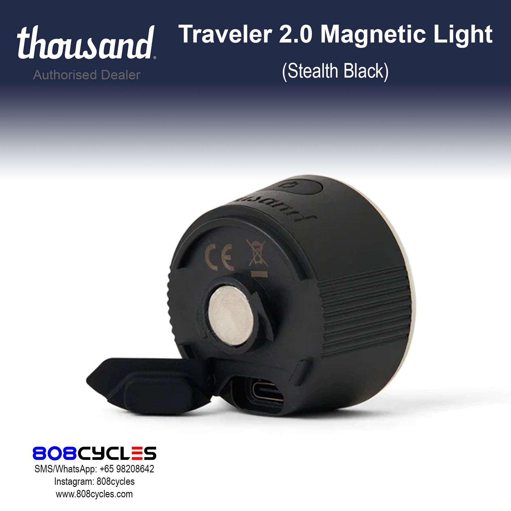 Thousand Traveler 2.0 Magnetic Light - Stealth Black - Image 11