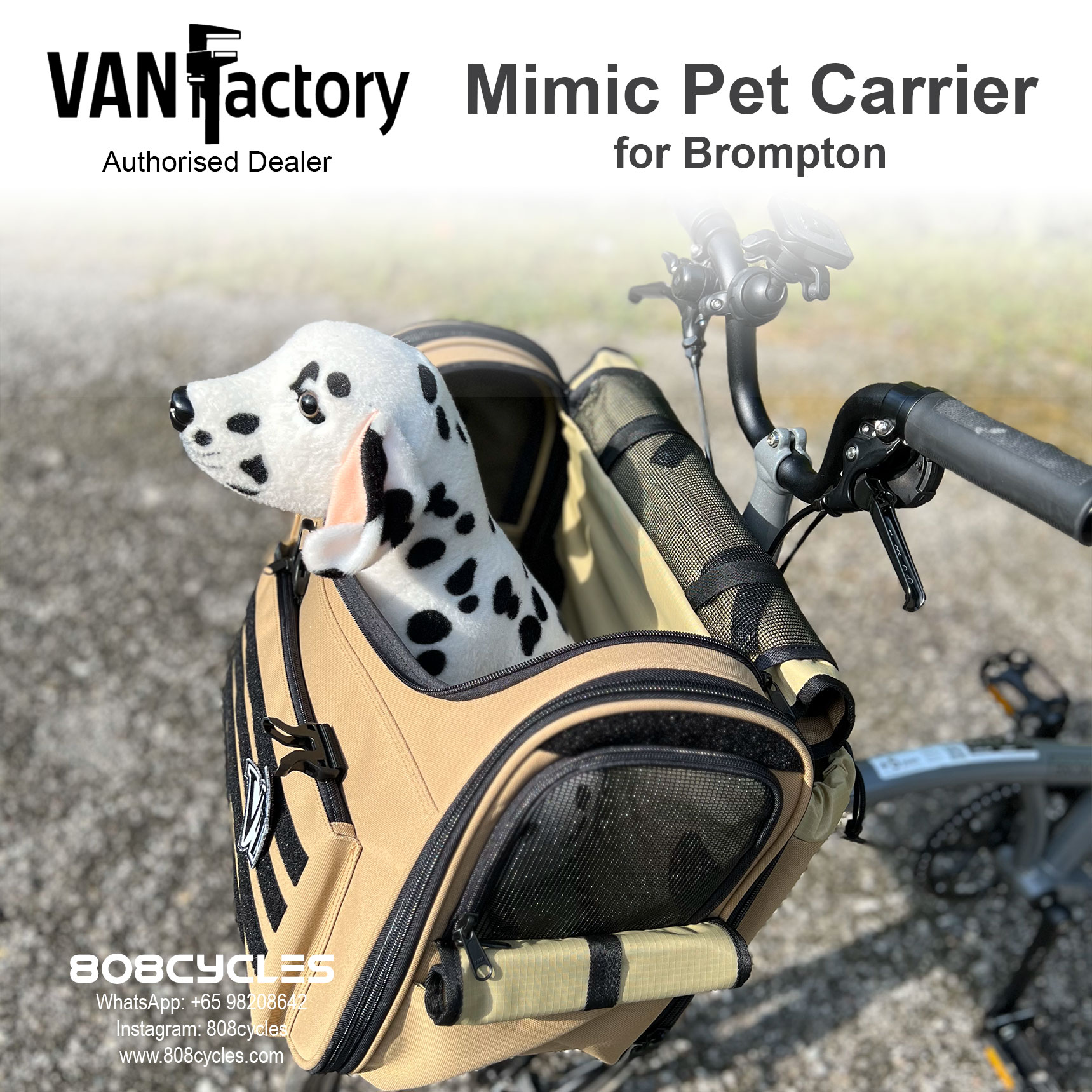 VanFactory Mimic Pet Carrier - Camel - Image 3