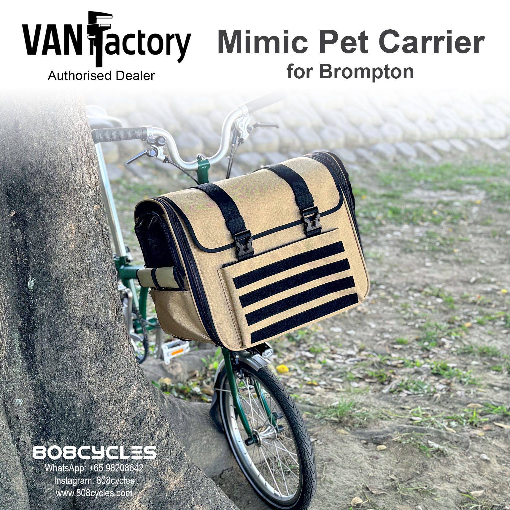 VanFactory Mimic Pet Carrier - Camel - Image 4